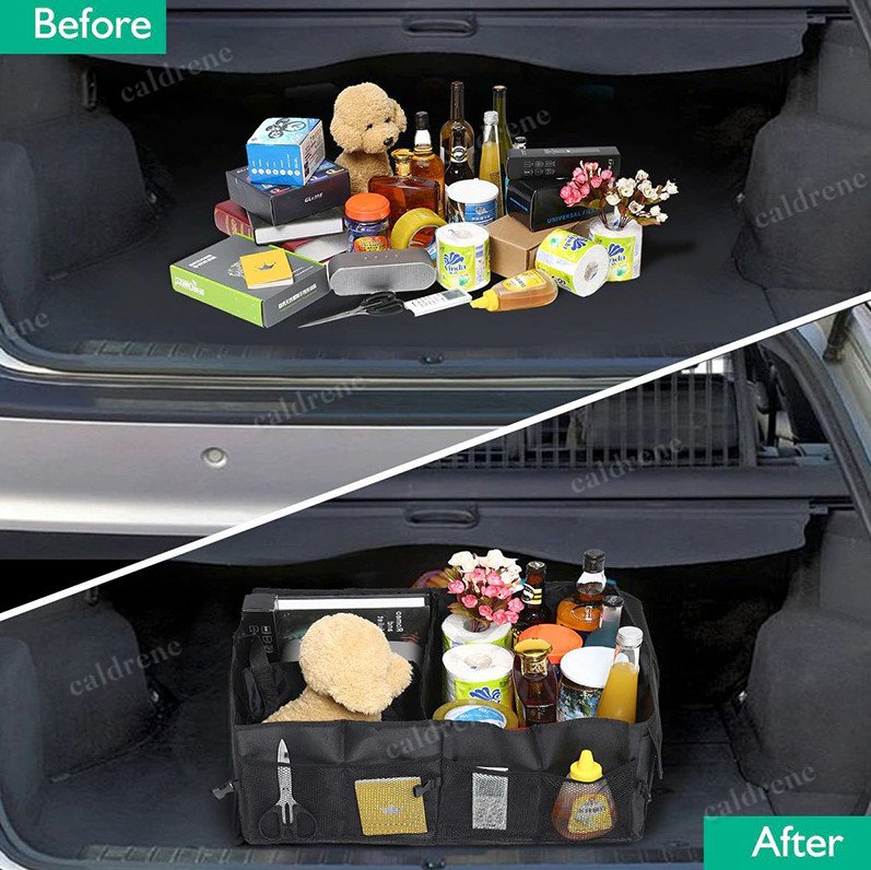 Folding Trunk Cargo Organizer Storage Bin – view 10