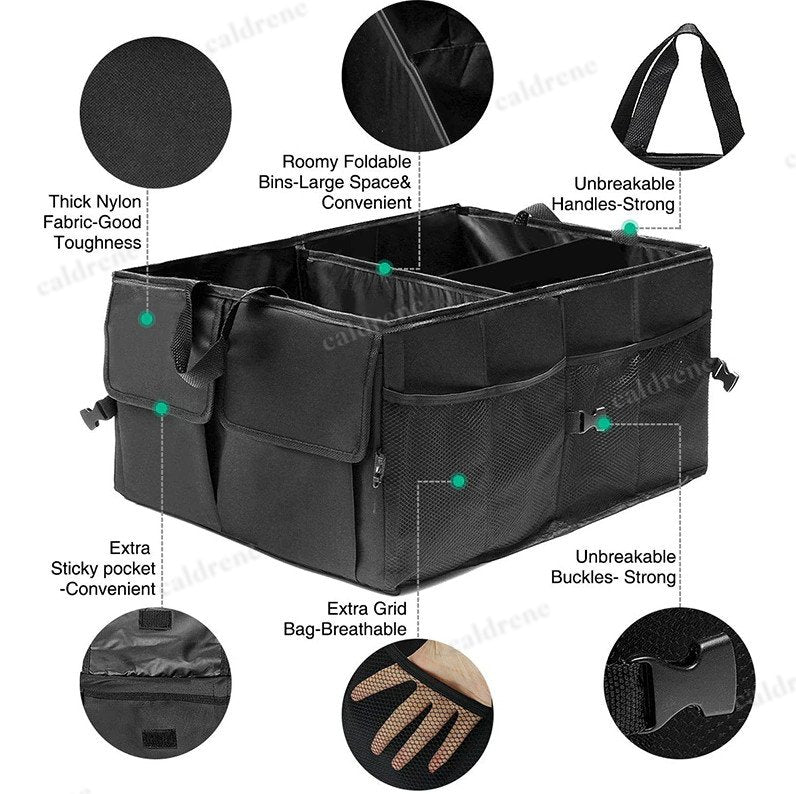 Folding Trunk Cargo Organizer Storage Bin – view 2