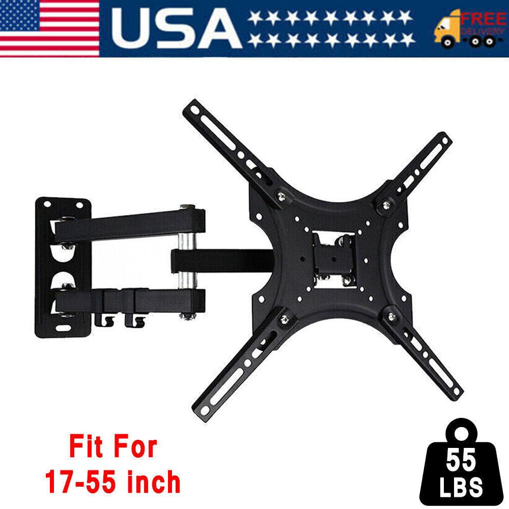 Full Motion Swivel Tilt TV Wall Mount Bracket for 26–55 Inch TVs