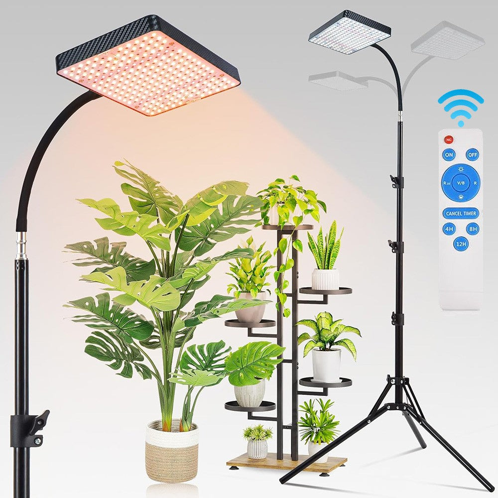 Full Spectrum LED Standing Grow Lights with Stand for Indoor Plants