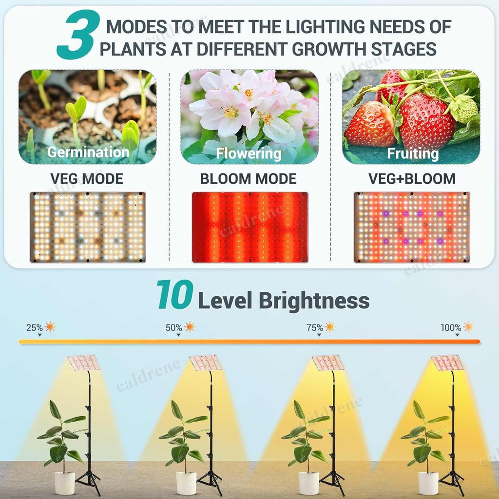 Full Spectrum LED Standing Grow Lights with Stand for Indoor Plants – view 3