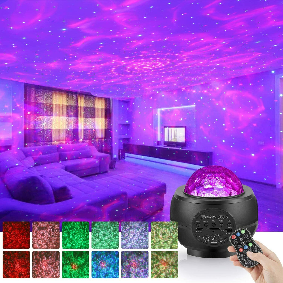 Galaxy Star Projector with Bluetooth Speaker