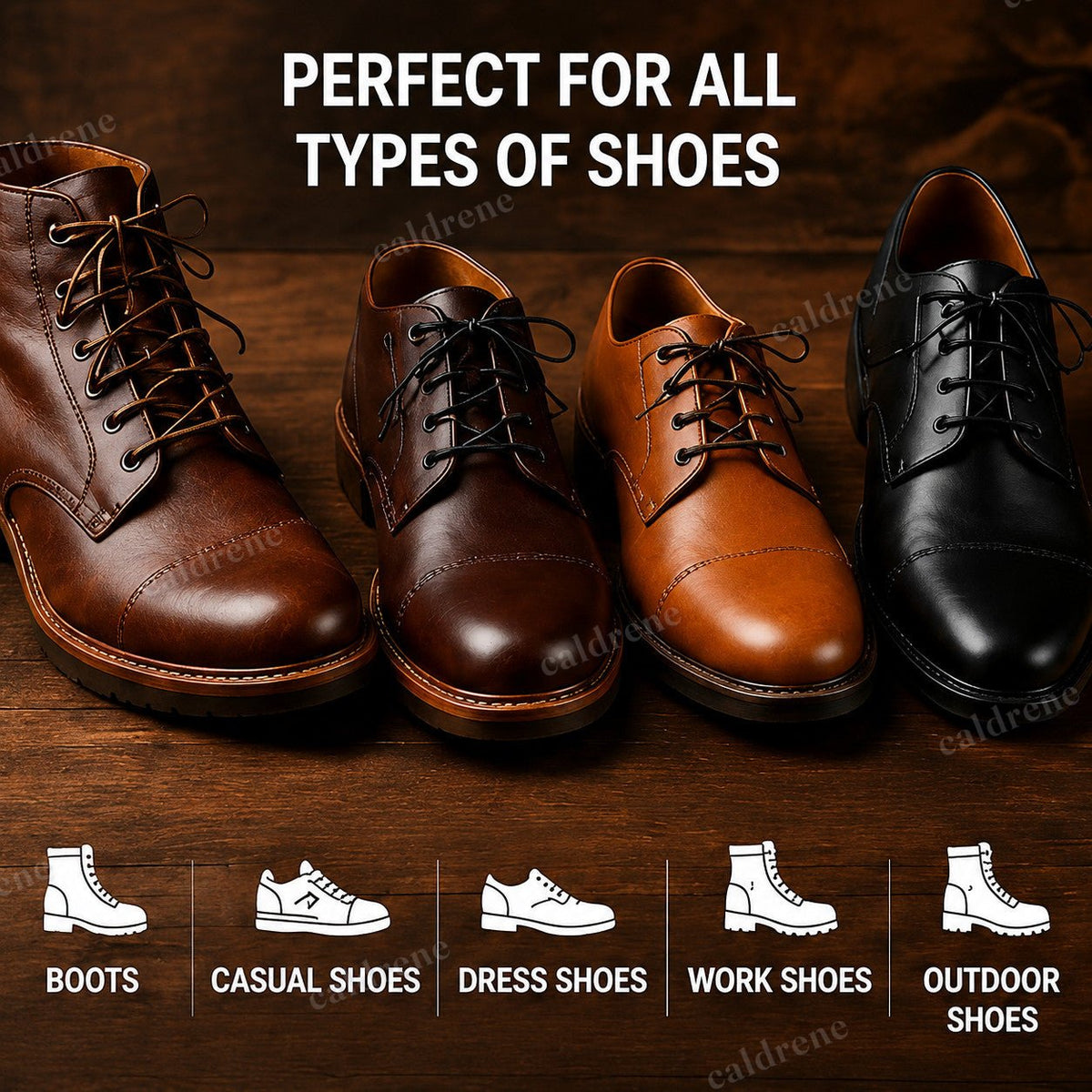 Genuine Cow Leather Round Shoe Laces in Black and Brown – view 6