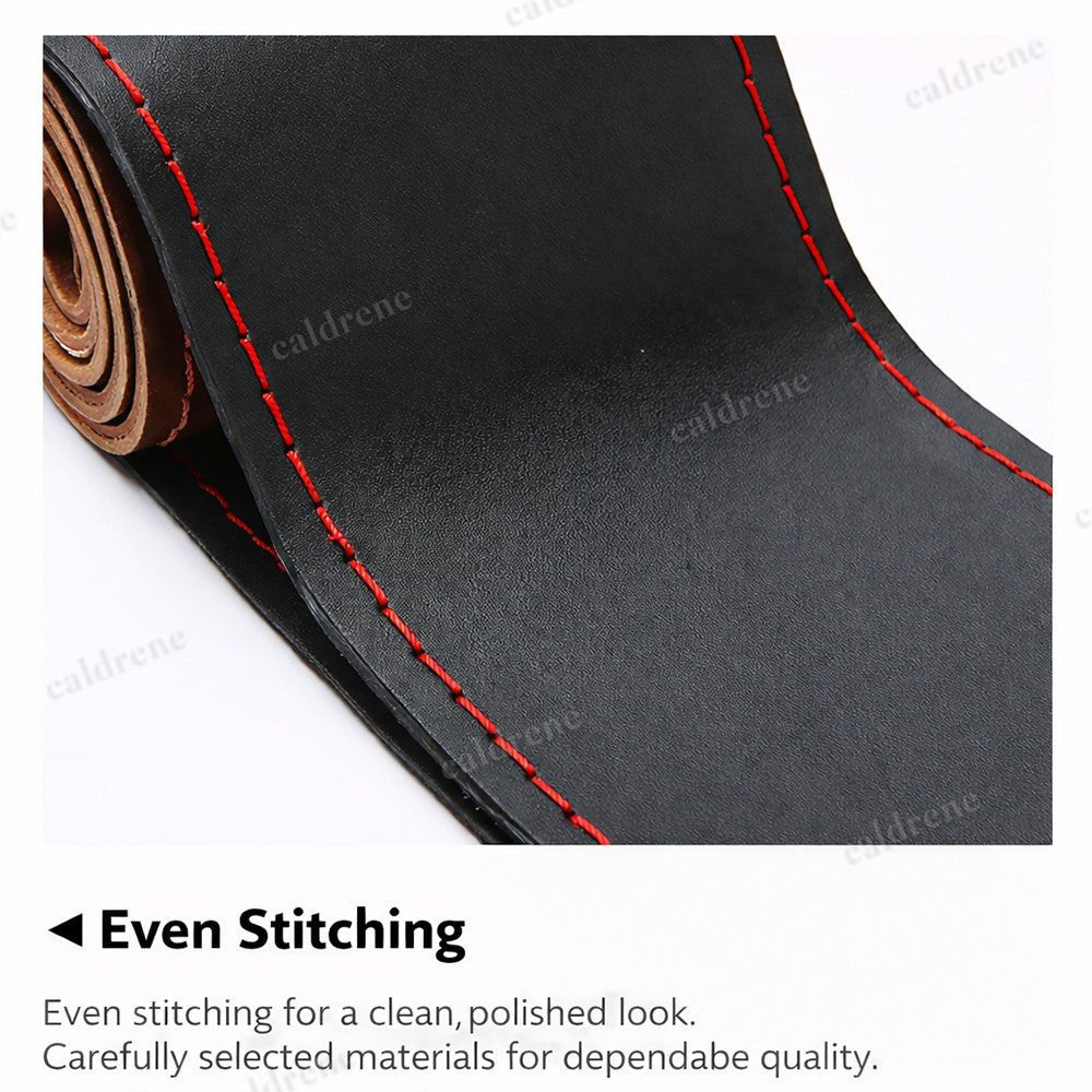 Genuine Leather Steering Wheel Cover for 15"/38cm - Anti-Slip DIY – view 7