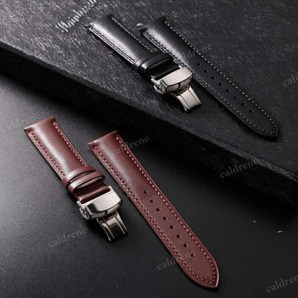 Genuine Leather Watch Band with Deployment Clasp – view 5