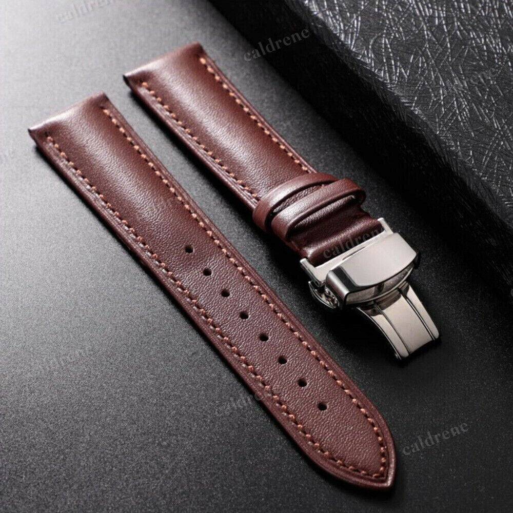 Genuine Leather Watch Band with Deployment Clasp – view 7