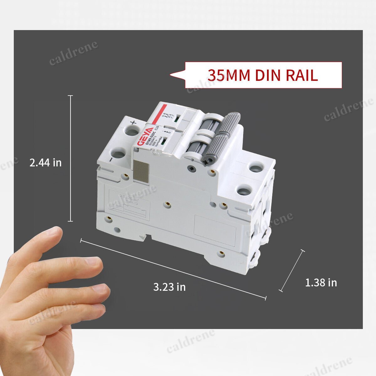 GEYA Solar DC Mini Circuit Breaker 1/2P MCB for Solar Systems – view 4