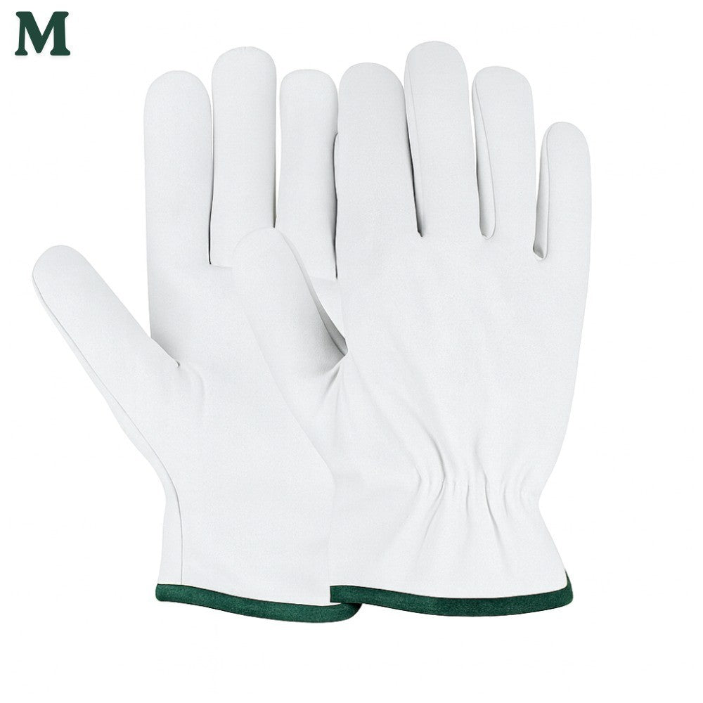 Goatskin Leather Work Gloves, 12 Pairs
