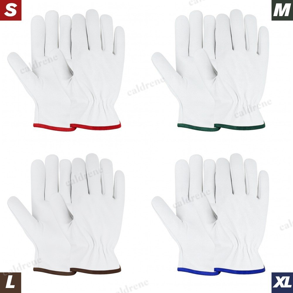 Goatskin Leather Work Gloves, 12 Pairs – view 8