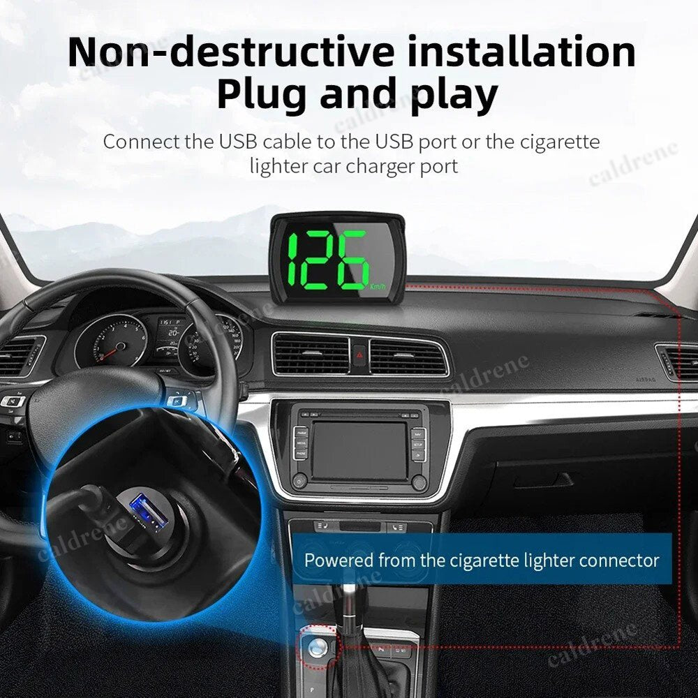 GPS Digital Speedometer Head Up Display for Car and Truck – view 3