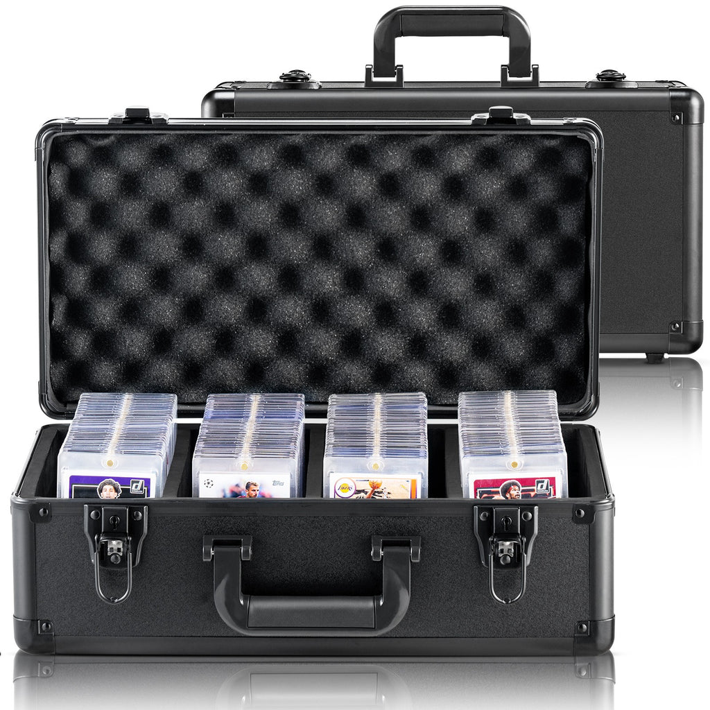 Graded Card Storage Box with Lock, 108 Slots