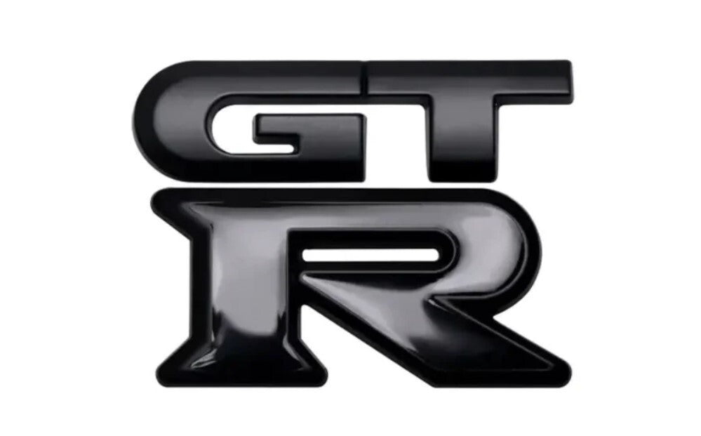 GTR 3D Badge Emblem in Matte & Gloss Black