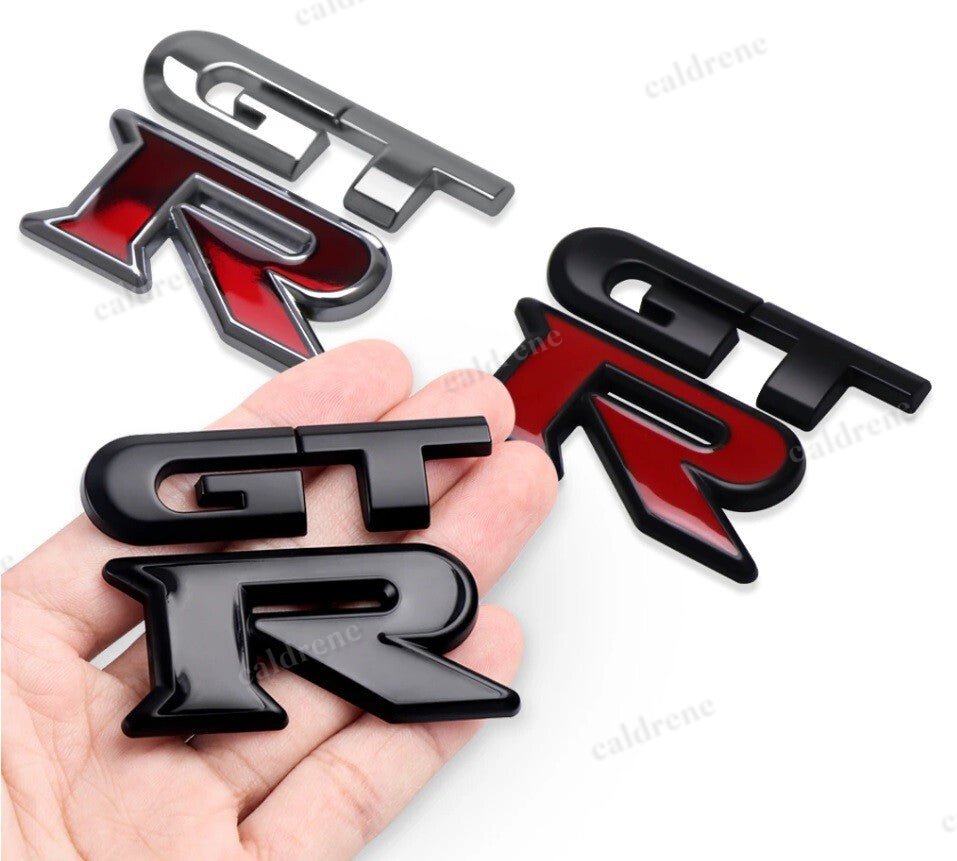 GTR 3D Badge Emblem in Matte & Gloss Black – view 2