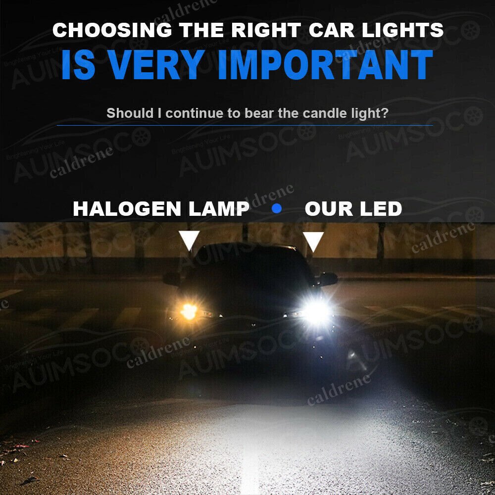 H11 LED Headlight Bulbs, 8000K White, 2 Pack – view 2