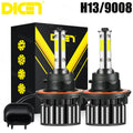 H13 9008 LED Headlight Bulbs Kit High Low Beam 6500K, 2 Pack