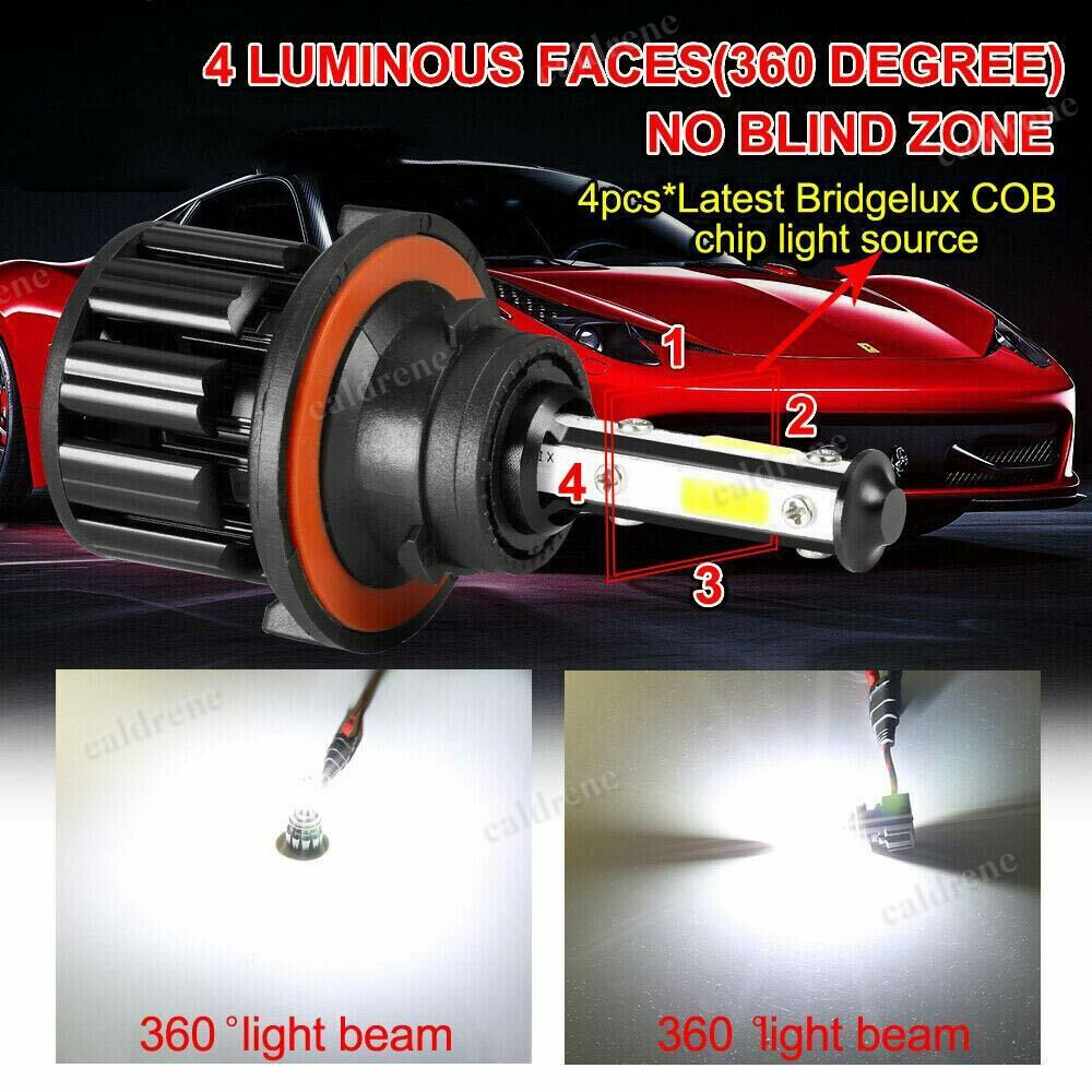 H13 9008 LED Headlight Bulbs Kit High Low Beam 6500K, 2 Pack – view 10