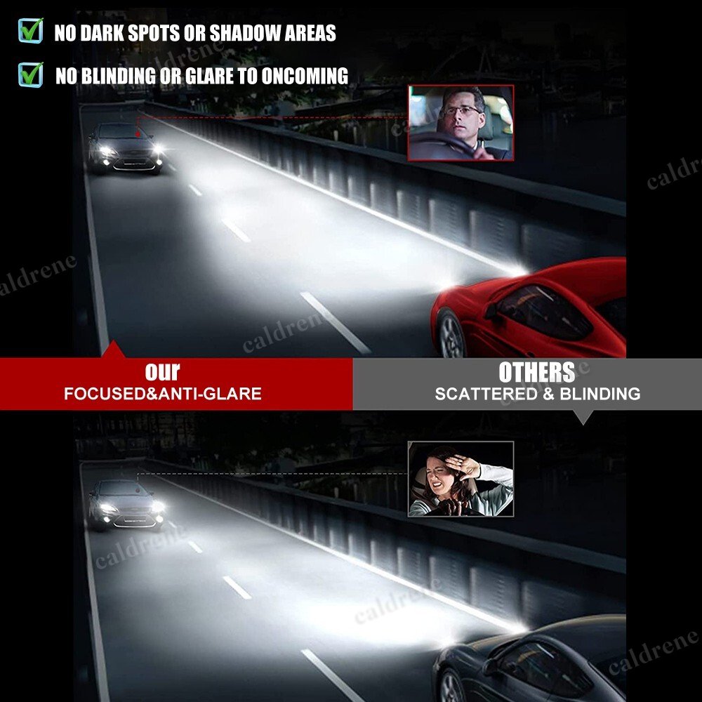H13 9008 LED Headlight Bulbs Kit High Low Beam 6500K, 2 Pack – view 3