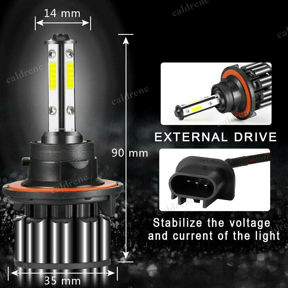 H13 9008 LED Headlight Bulbs Kit High Low Beam 6500K, 2 Pack – view 8