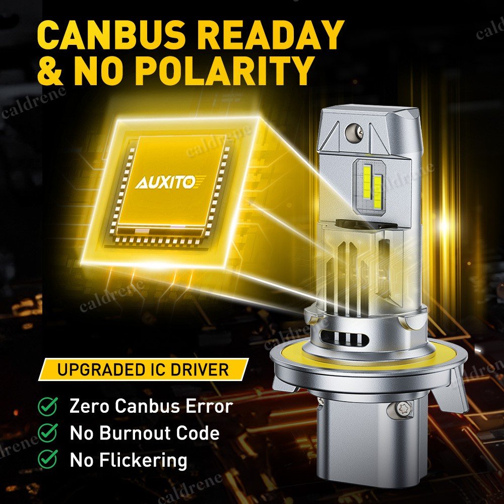 H13 9008 Super Bright LED Headlight Bulbs Kit 33000LM, 2 Pack – view 8