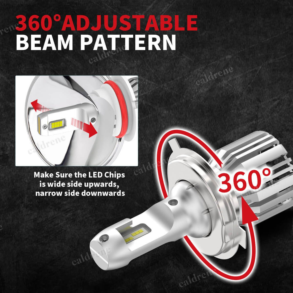 H4 9003 LED Headlight Bulbs High Low Beam Anti-Glare, 2 Pack – view 5