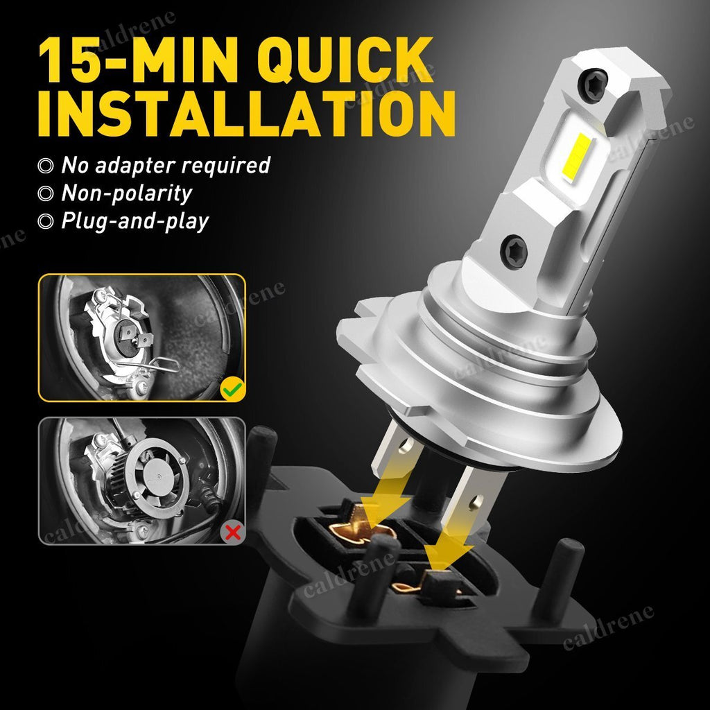 H7 LED Headlight Bulb Kit High Low Beam 100W, 2 Pack – view 4