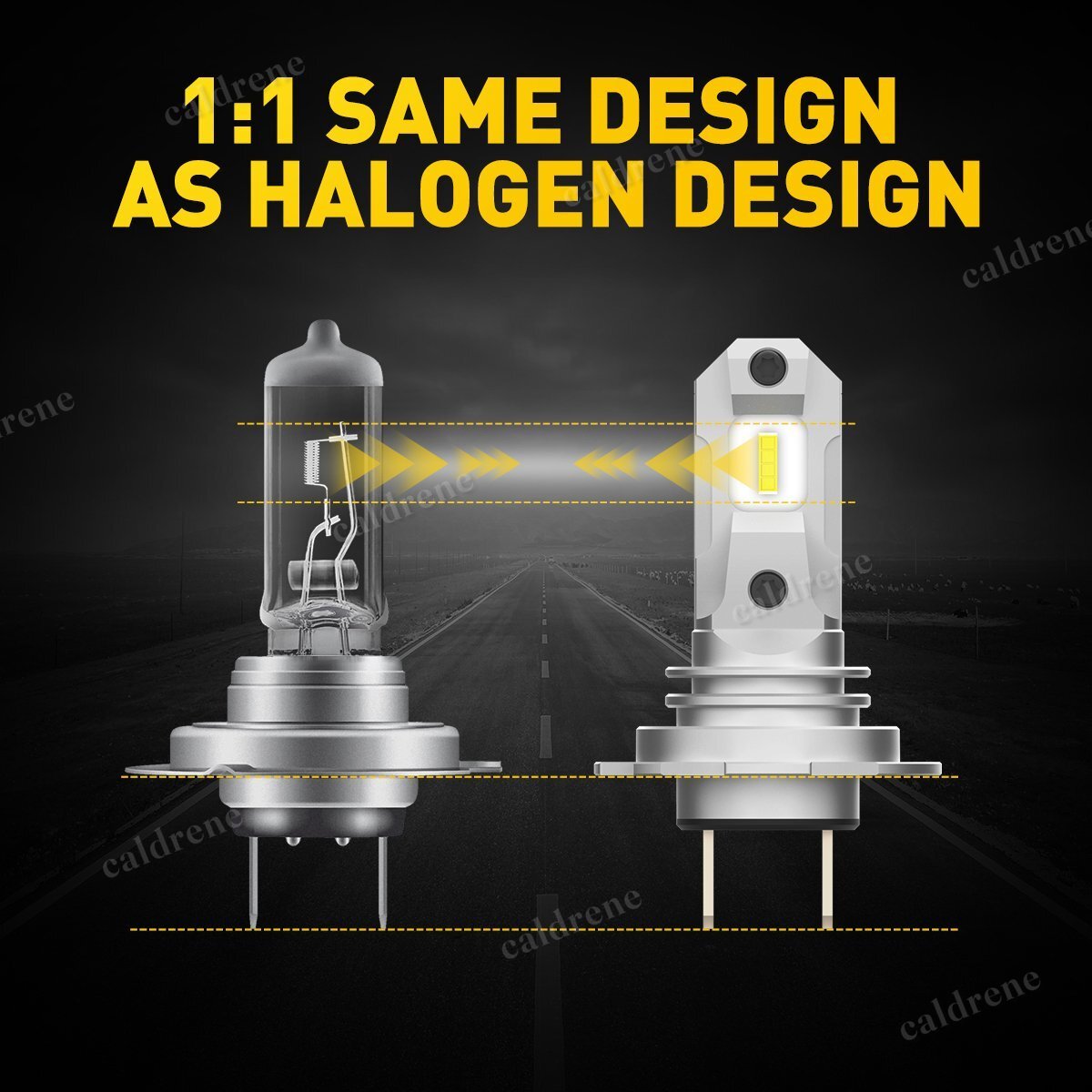 H7 LED Headlight Bulb Kit High Low Beam 100W, 2 Pack – view 5
