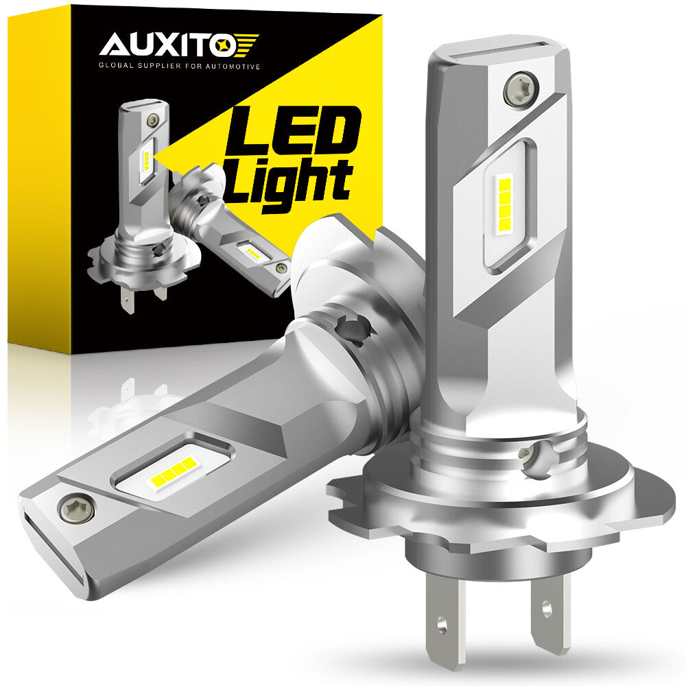 H7 LED Headlight Bulb Kit High Low Beam 6500K White, 2 Pack