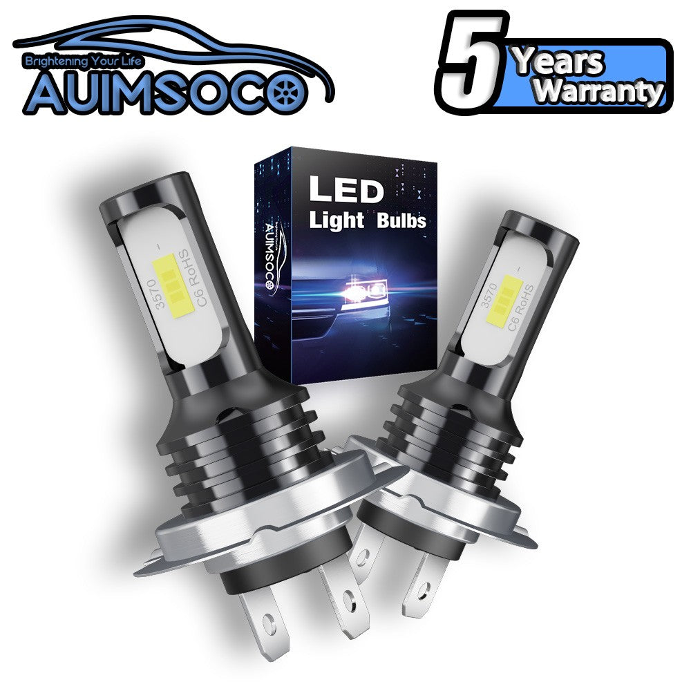 H7 LED Headlight Bulbs, High/Low Beam, 6500K, 2 Pack