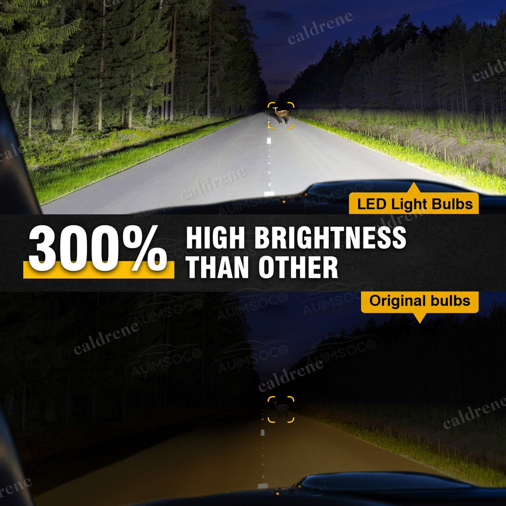 H7 LED Headlight Bulbs, High/Low Beam, 6500K, 2 Pack – view 5