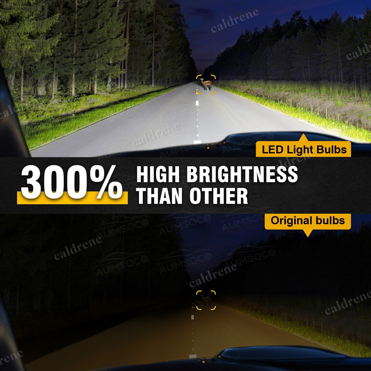 H7 LED Headlight Bulbs, High/Low Beam, 6500K, 2 Pack – view 5