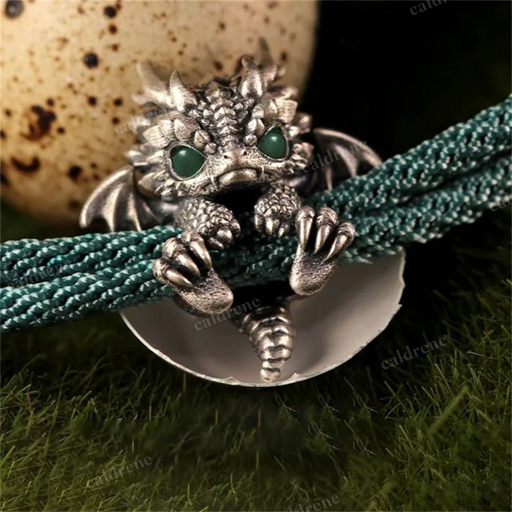 Handwoven Red Dragon Adjustable Bracelet for Unique Style – view 3