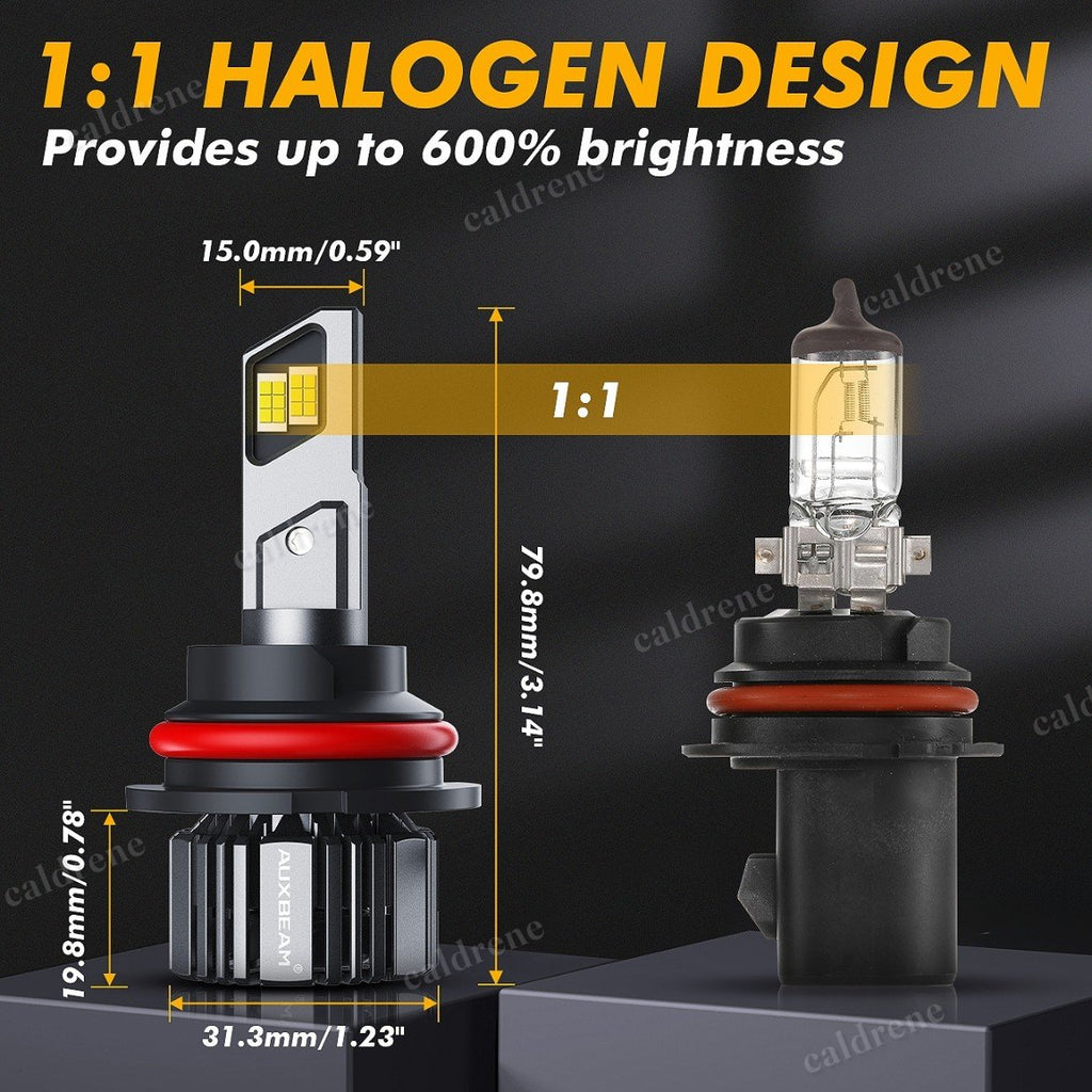HB5 9007 LED Headlight Conversion Kit High Low Beam 6000K, Pair – view 4