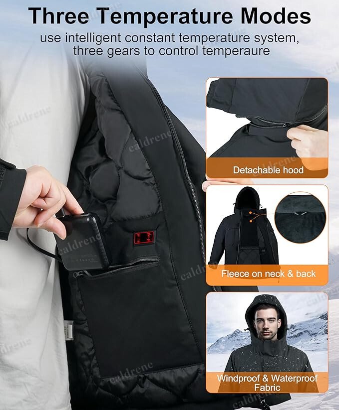 Heated Jacket with Upgraded Battery Pack – view 2
