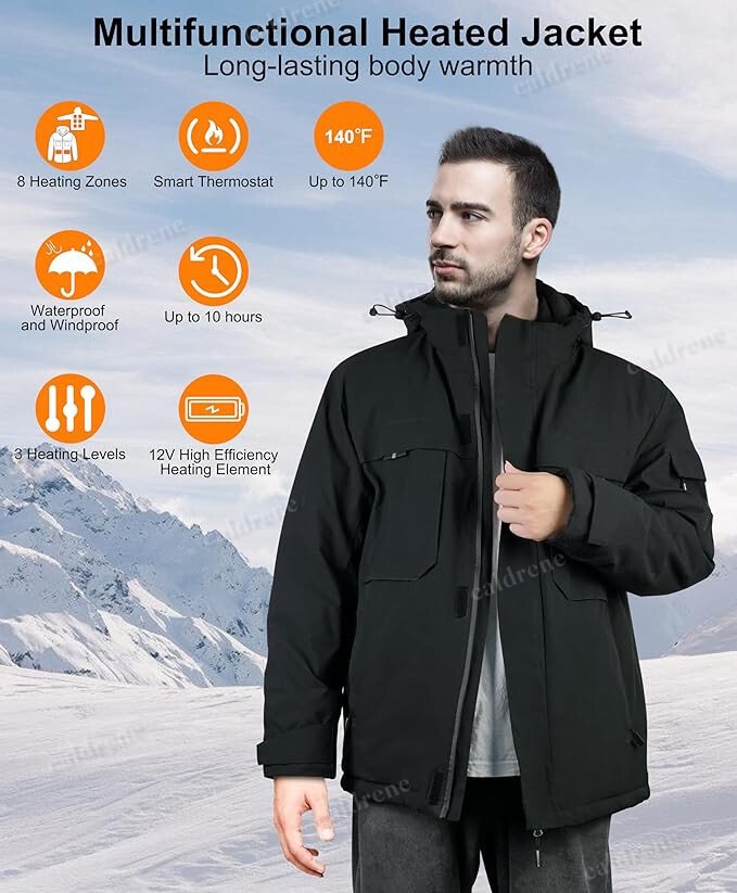 Heated Jacket with Upgraded Battery Pack – view 3