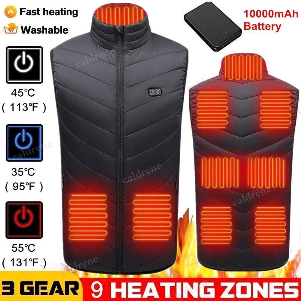 Heated Vest with 9 Heating Zones – view 2