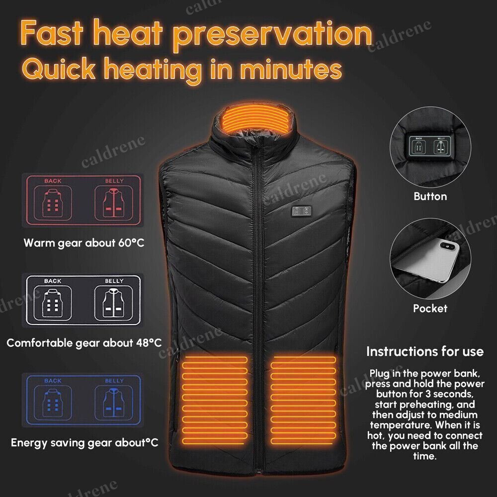 Heated Vest with 9 Heating Zones – view 5