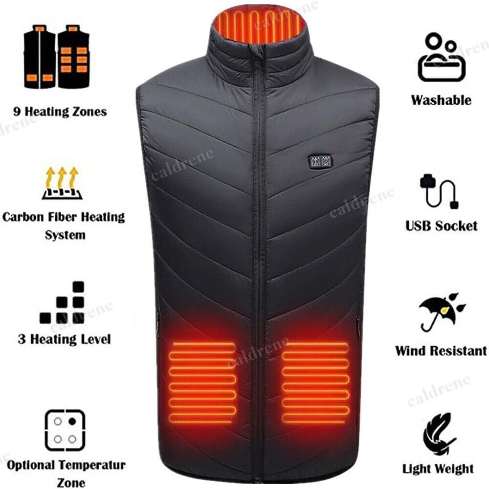 Heated Vest with 9 Heating Zones – view 9