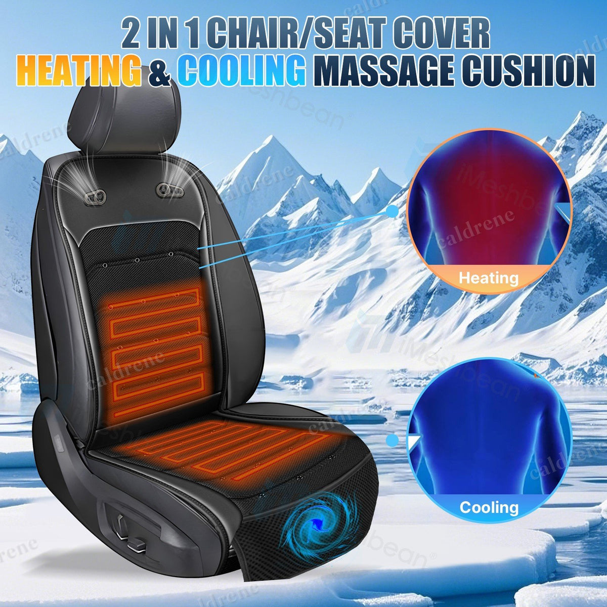 Heating and Cooling Car Seat Cover Cushion Universal – view 2