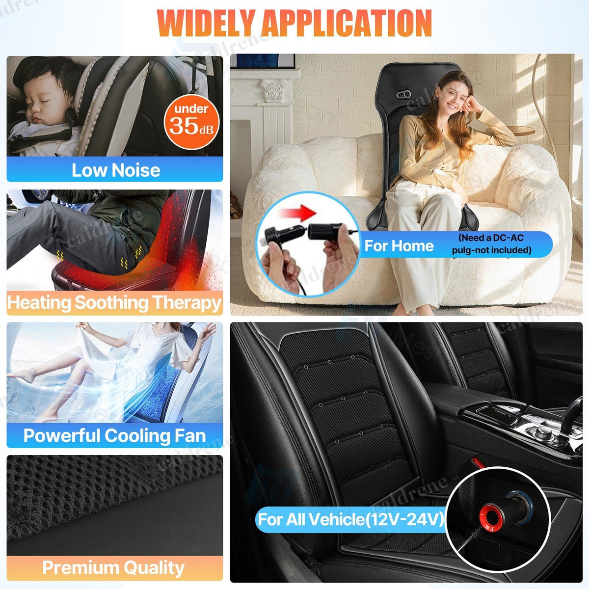 Heating and Cooling Car Seat Cover Cushion Universal – view 7