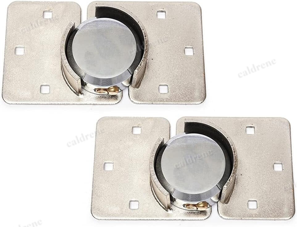 Heavy Duty Hidden Shackle Puck Lock with Hasp Keyed Alike, 2 Pack – view 3
