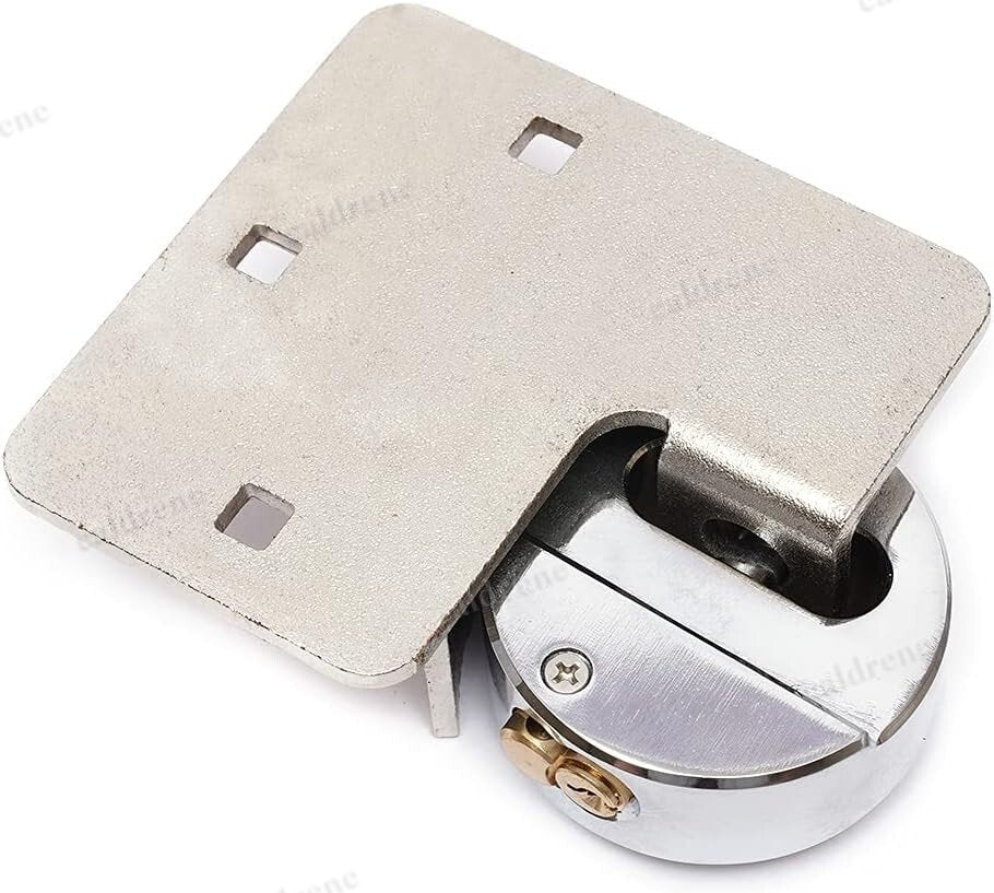 Heavy Duty Hidden Shackle Puck Lock with Hasp Keyed Alike, 2 Pack – view 7