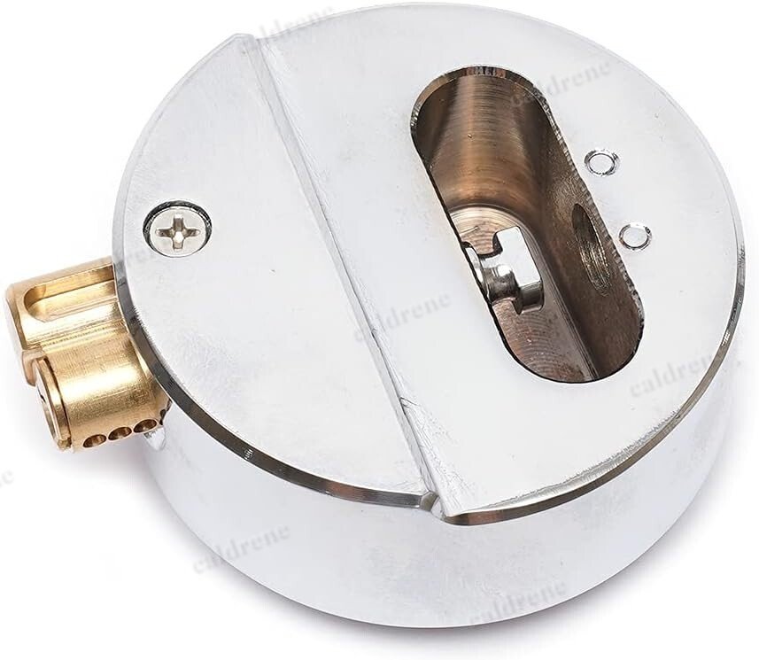 Heavy Duty Hidden Shackle Puck Lock with Hasp Keyed Alike, 2 Pack – view 8