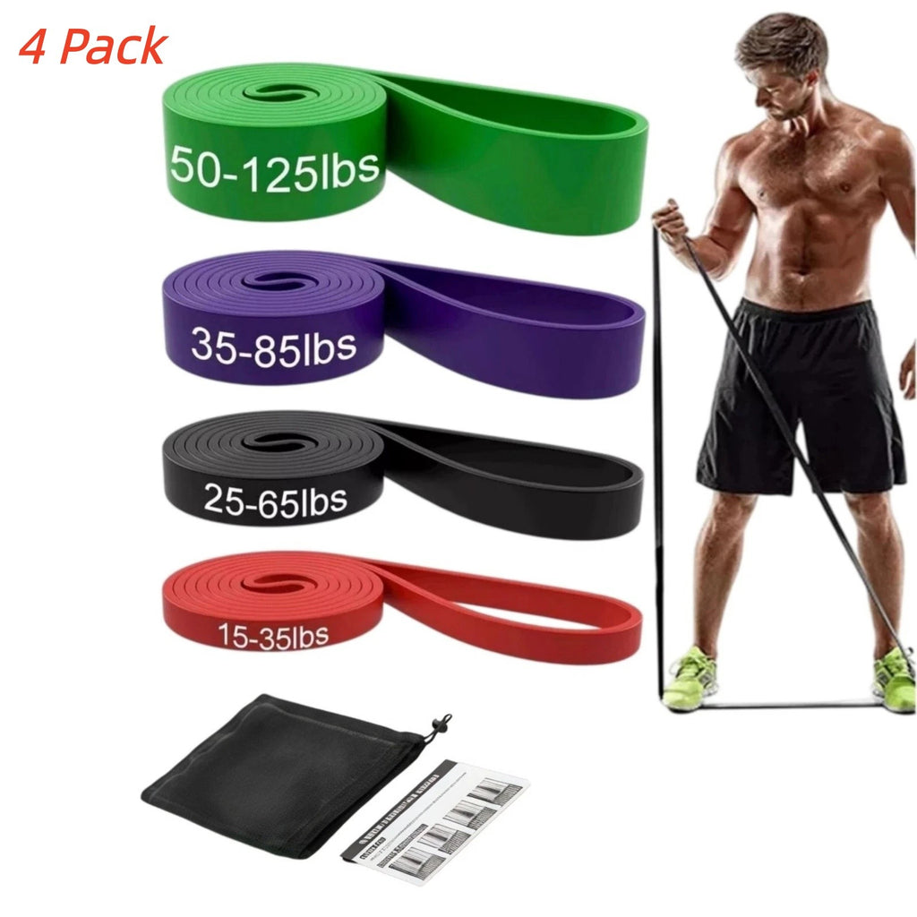 Heavy Duty Loop Resistance Bands Set, 4 Pack