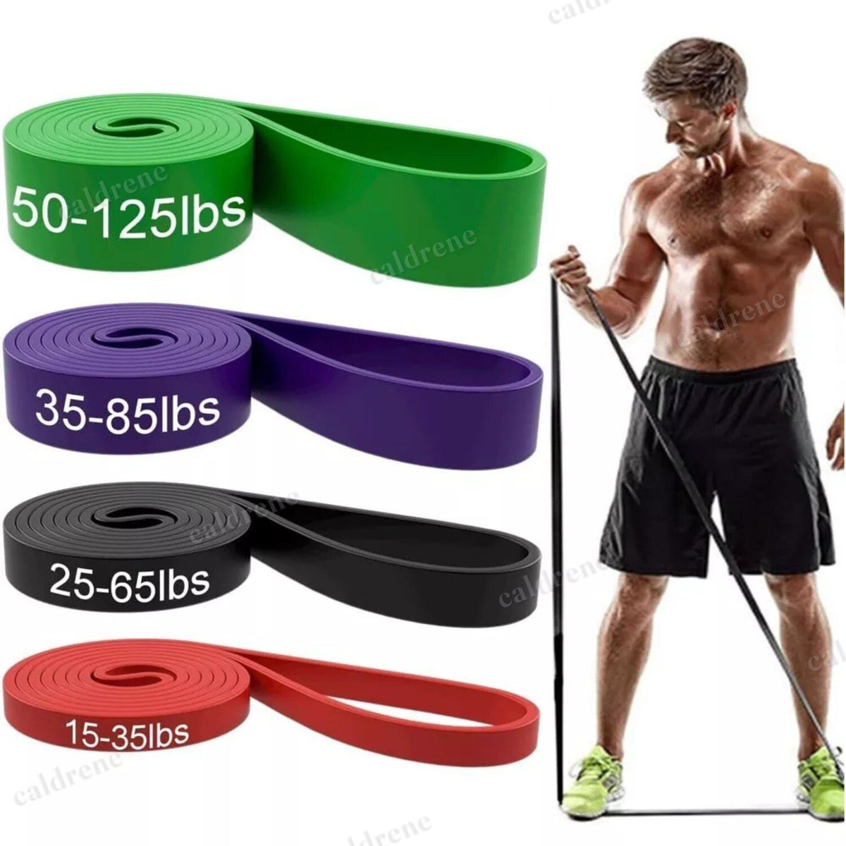 Heavy Duty Loop Resistance Bands Set, 4 Pack – view 5