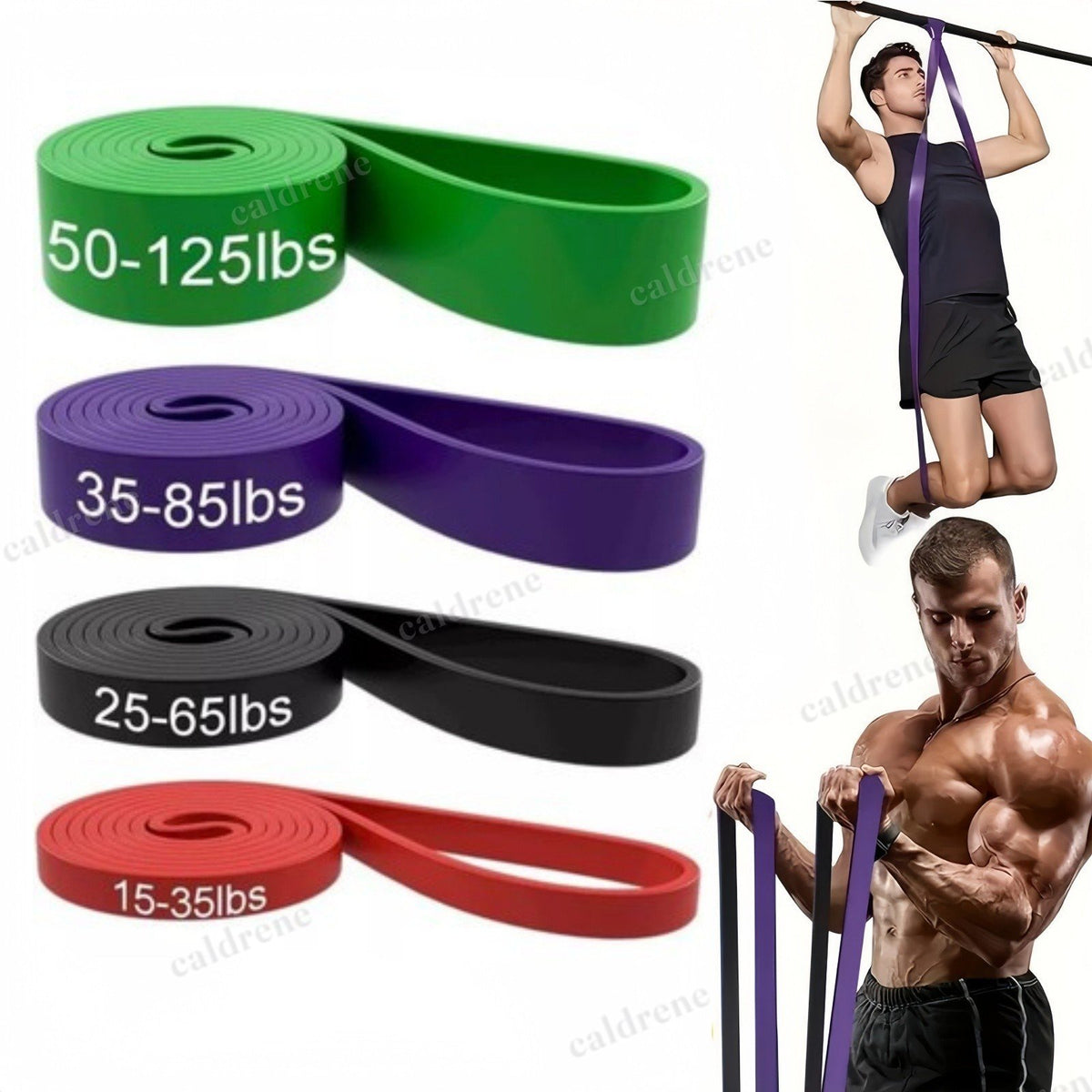 Heavy Duty Loop Resistance Bands Set, 4 Pack – view 6