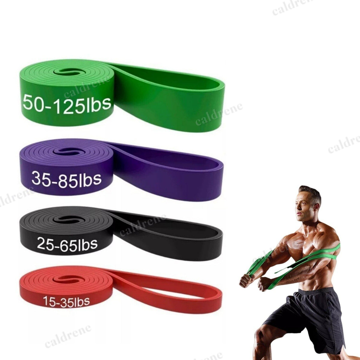 Heavy Duty Loop Resistance Bands Set, 4 Pack – view 8