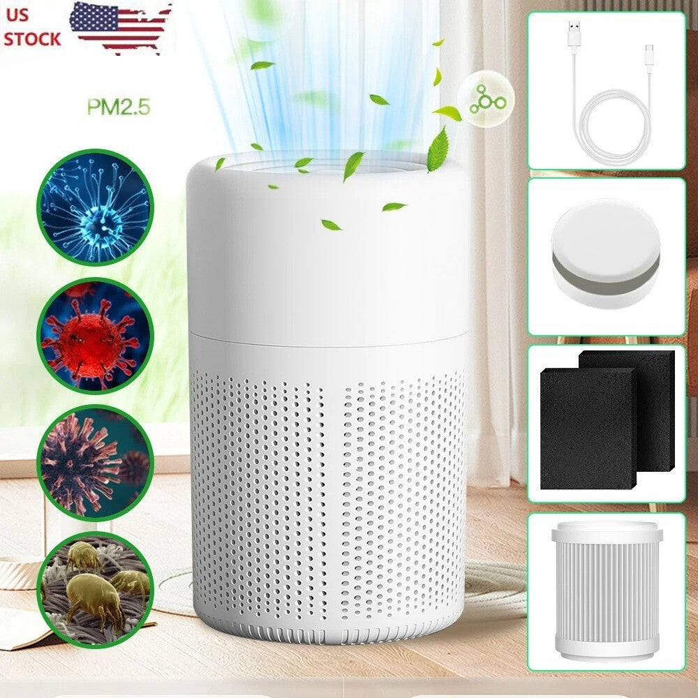 HEPA Air Purifier for Home, Smoke and Pet Odor