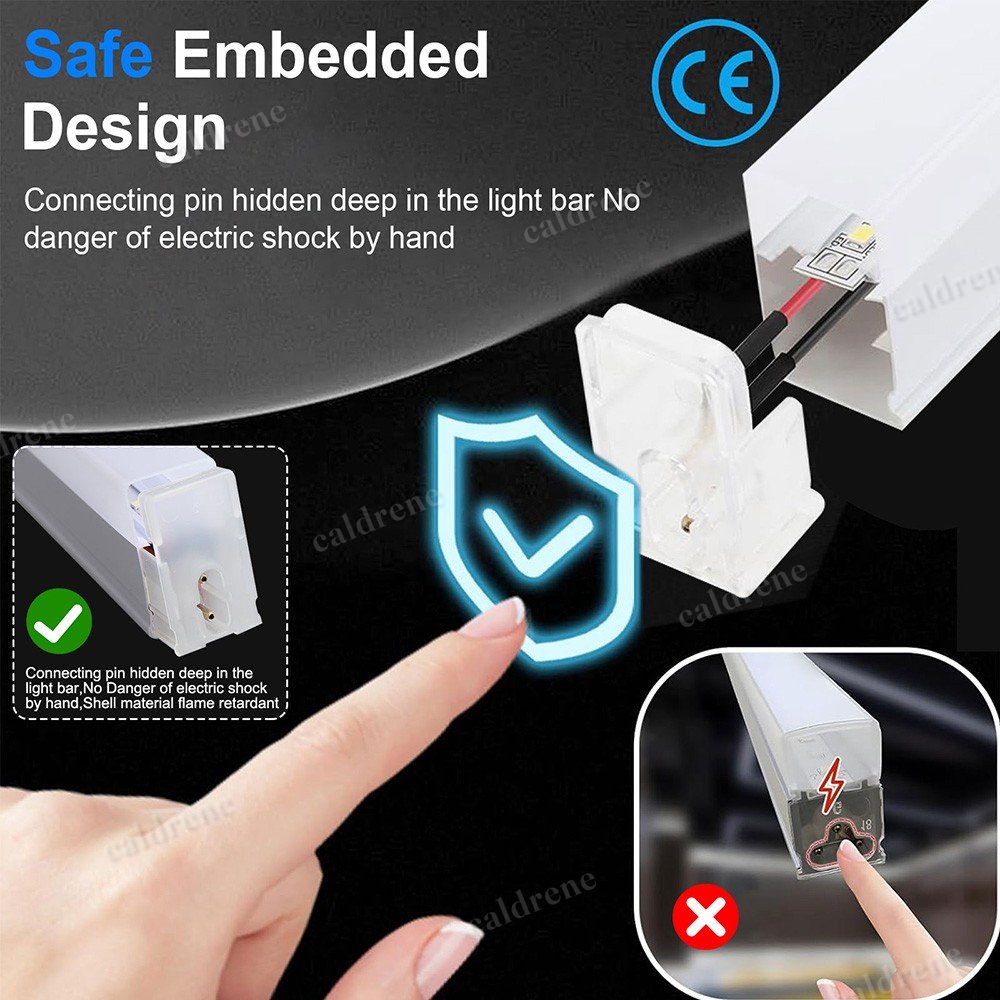 Hexagon LED Garage Ceiling Lights 6500K, 24 Pack – view 6