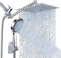 High Pressure Rain Shower Head and Handheld Combo, Chrome