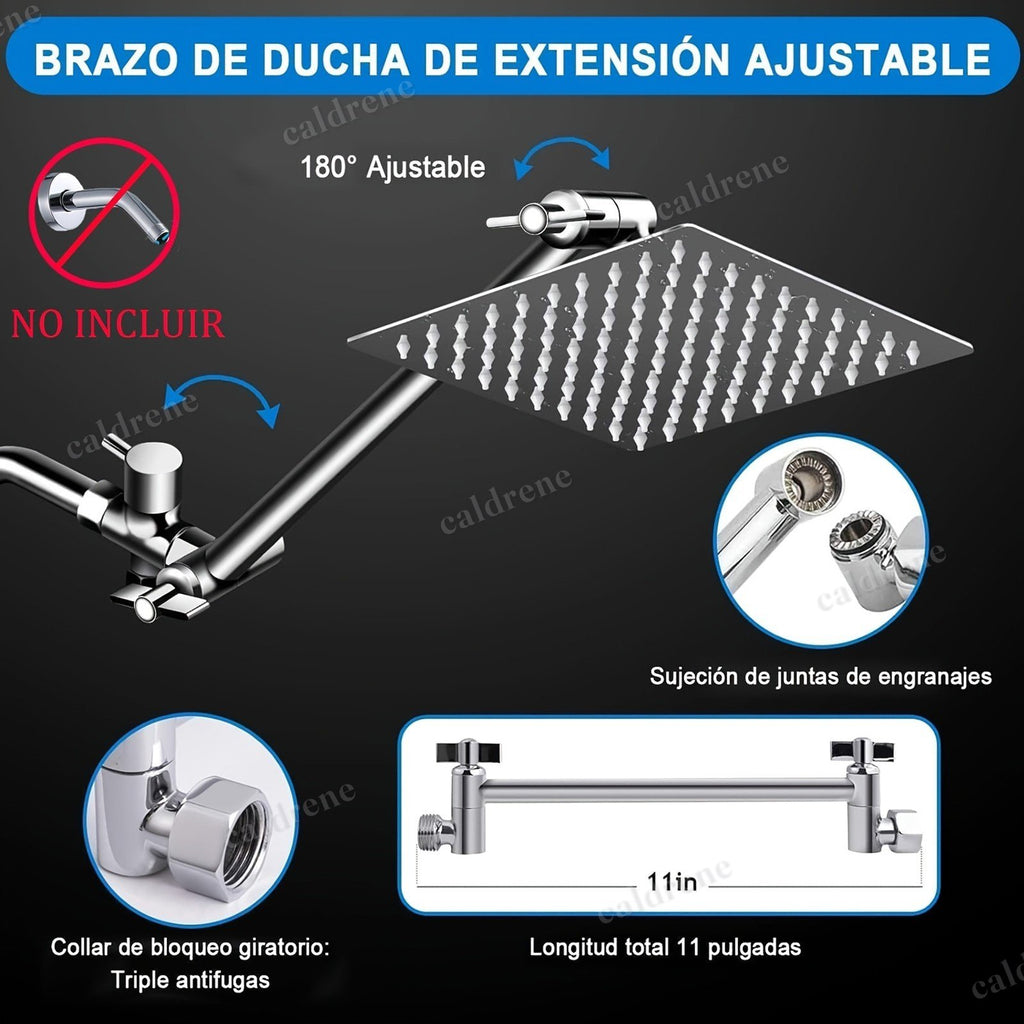 High Pressure Rain Shower Head and Handheld Combo, Chrome – view 3